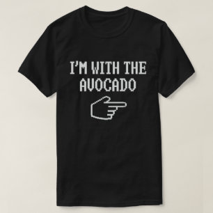 Jag är med Avocado Matching Halloween Costume T Shirt