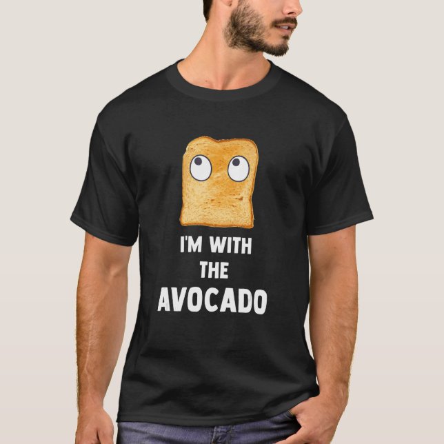 Jag är med Avocado Toast Halloween Costume 1 T Shirt (Framsida)