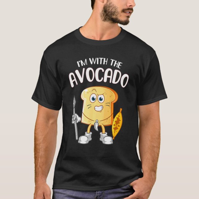 Jag är med Avocado Toast Halloween Costume 1 T Shirt (Framsida)
