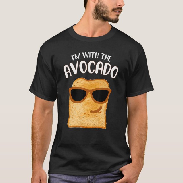 Jag är med Avocado Toast Halloween Costume 2022 T Shirt (Framsida)