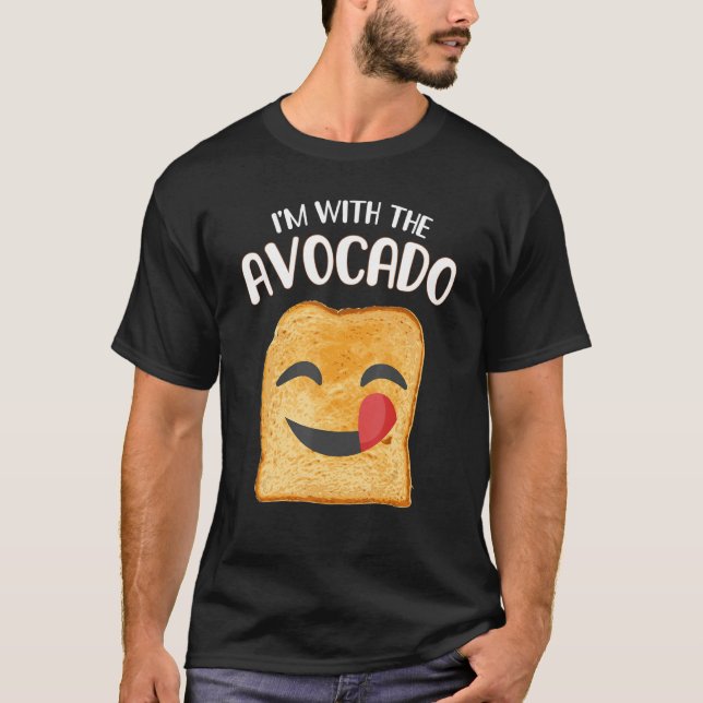 Jag är med Avocado Toast Halloween Costume 4 T Shirt (Framsida)