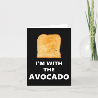 Jag är med Avocado Toast Halloween Costume Kort