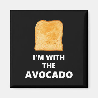 Jag är med Avocado Toast Halloween Costume Magnet