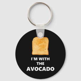 Jag är med Avocado Toast Halloween Costume Nyckelring