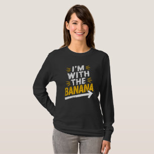 Jag är med banankostymen matchande par t shirt
