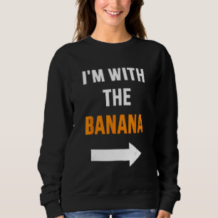 Jag är med bananmatchande partner par costume ha t shirt