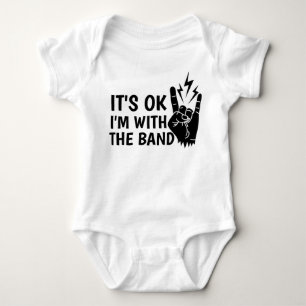 Jag är med Band Cute Rock musik Hipster T Shirt