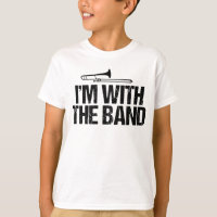 Jag är med Band Funny Trombone Player