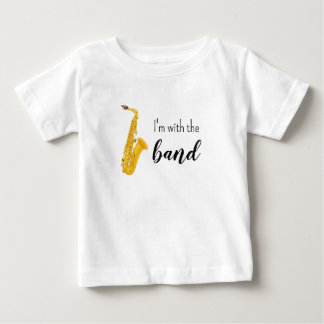 Jag är med Band Saxofon Baby/Peuter Tröja