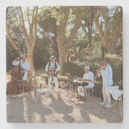 Jag är med Band Stone Underlägg