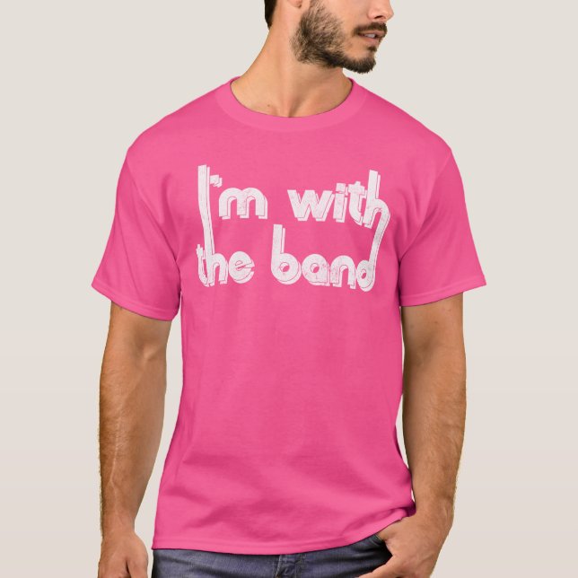 Jag är med bandet t shirt (Framsida)