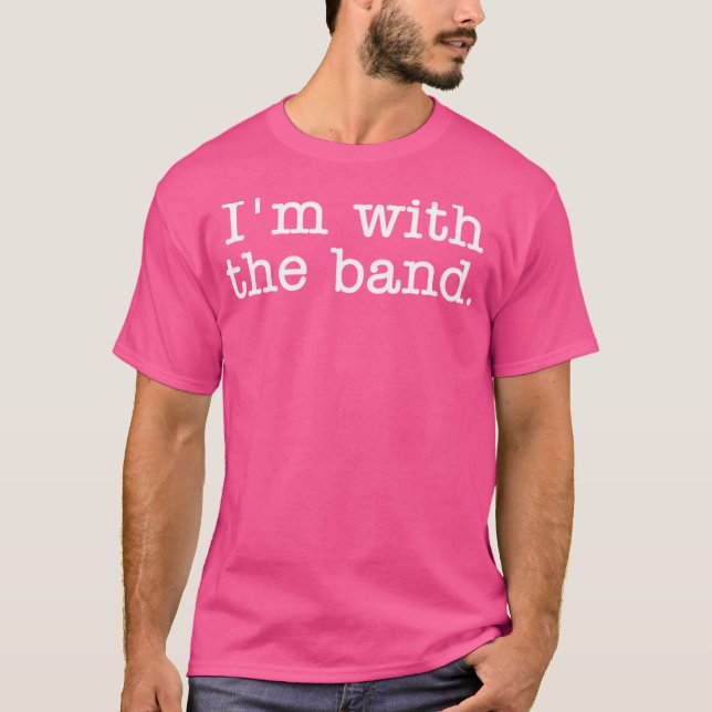 Jag är med bandet t shirt (Framsida)
