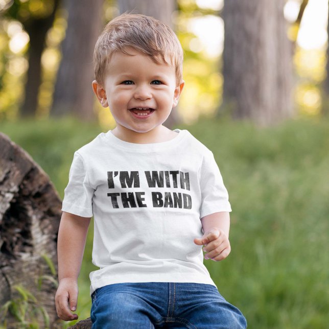 Jag är med bandet t shirt (I'm with the band baby shirt)