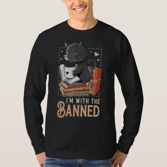 Jag är med Bannad Read Banned Bokar Älskare BookWo T Shirt (Framsida)
