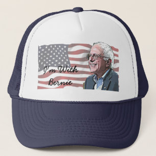 Jag är med Bernie Sanders Baseball Cap Truckerkeps