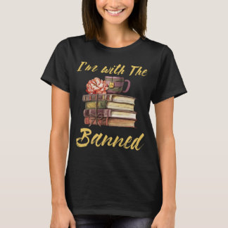 Jag är med Bokar som jag läste Bannad Bokar Kärlek T Shirt