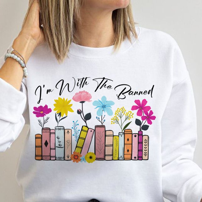Jag är med Bokar. T Shirt (i'm with the banned sweatshirt,book lover sweatshirt)