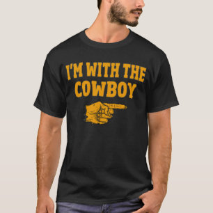 Jag är med Cowboy Matching Halloween Costume T Shirt