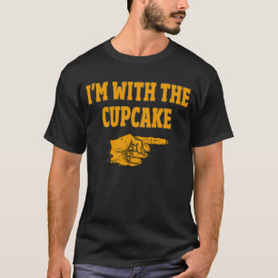 Jag är med cupkakan, ett par Halloween T Shirt