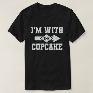 Jag är med cupkakan som matchar Halloween Costume T Shirt