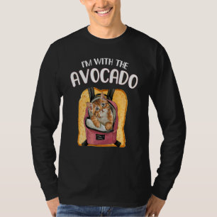 Jag Är Med Den Avokado Toast Halloween Avokado Kat T Shirt