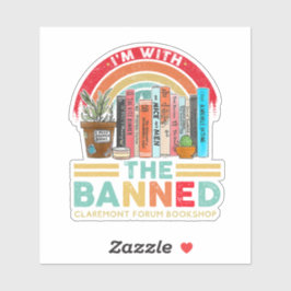 Jag är med den Bannade Sticker Klistermärken