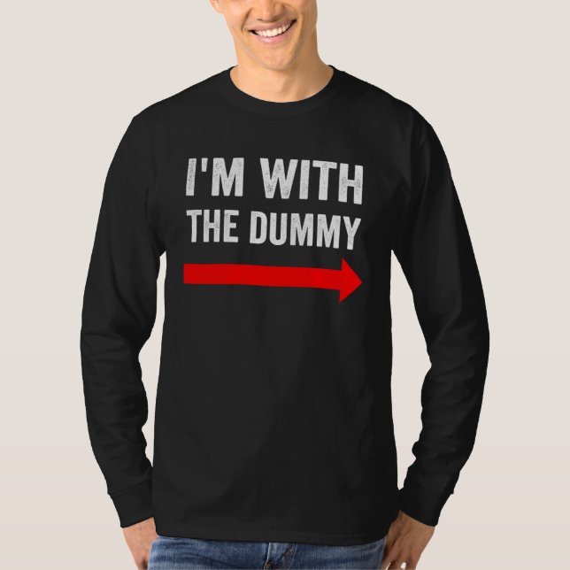 Jag är med den docka dockteater t shirt (Framsida)