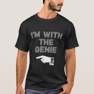 Jag är med den enkla Avslappnaden Halloween Costum T Shirt