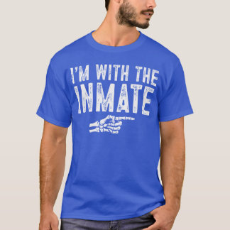 Jag är med den intagne lätt kostym Halloween par k T Shirt