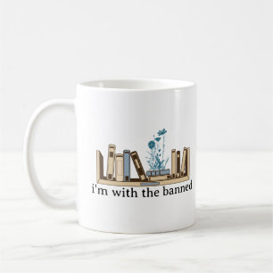Jag är med det förbjudna Bokar-funny Kaffemugg