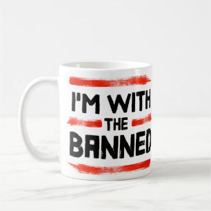 Jag är med det förbjudna Bokar Kaffemugg