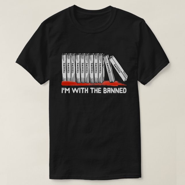 Jag är med det förbjudna Bokar T Shirt (Design framsida)