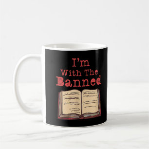 Jag är med det förbjudna politiska utslaget i Bok  Kaffemugg