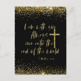 Jag är med dig alltid Bible Verse Vykort