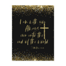 Jag är med dig alltid Bible Verse