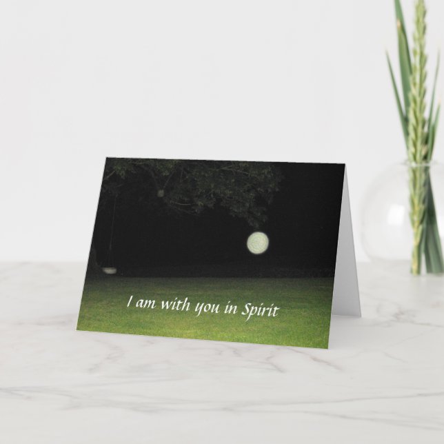 "Jag är med dig i spritkortet" Kort (Framsida)