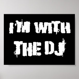 Jag är med DJ Poster