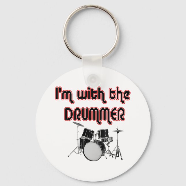 JAG ÄR MED DRUMMER NYCKELRING (Framsida)