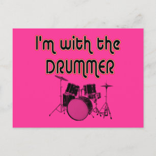 JAG ÄR MED DRUMMER VYKORT