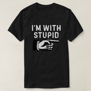Jag är med dumma pekfingret t shirt