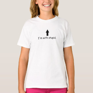 "Jag är med dumma" T-shirt