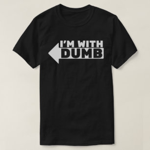 Jag är med dumskalle t shirt