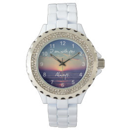 Jag är med er alltid Bible Verse Armbandsur