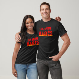 Jag är med Hades Horror Creepy Halloween Costume T Shirt