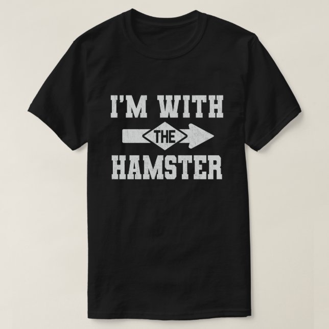 Jag är med hamster som matchar Halloween Costume T Shirt (Design framsida)