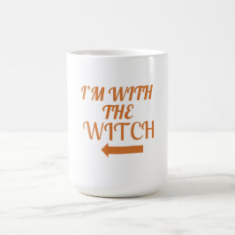 Jag Är Med Häxkoppen Kaffemugg