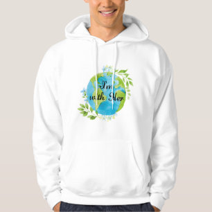 Jag är med henne hoodie