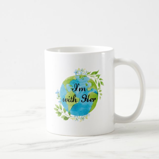 Jag är med henne kaffemugg (Höger)