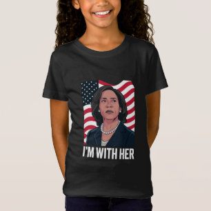 Jag är med henne Kamala Röst på 2024 President T Shirt