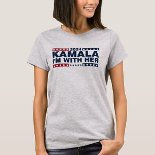 Jag är med henne Kamala Röst President Kamala-Harr T Shirt
